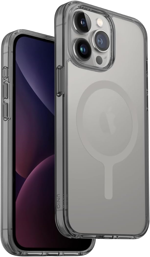 Θήκη Apple iPhone 15 Pro Max - Uniq LifePro Xtreme MagClick Ανθεκτική Ημιδιάφανη με MagSafe - Frost Grey