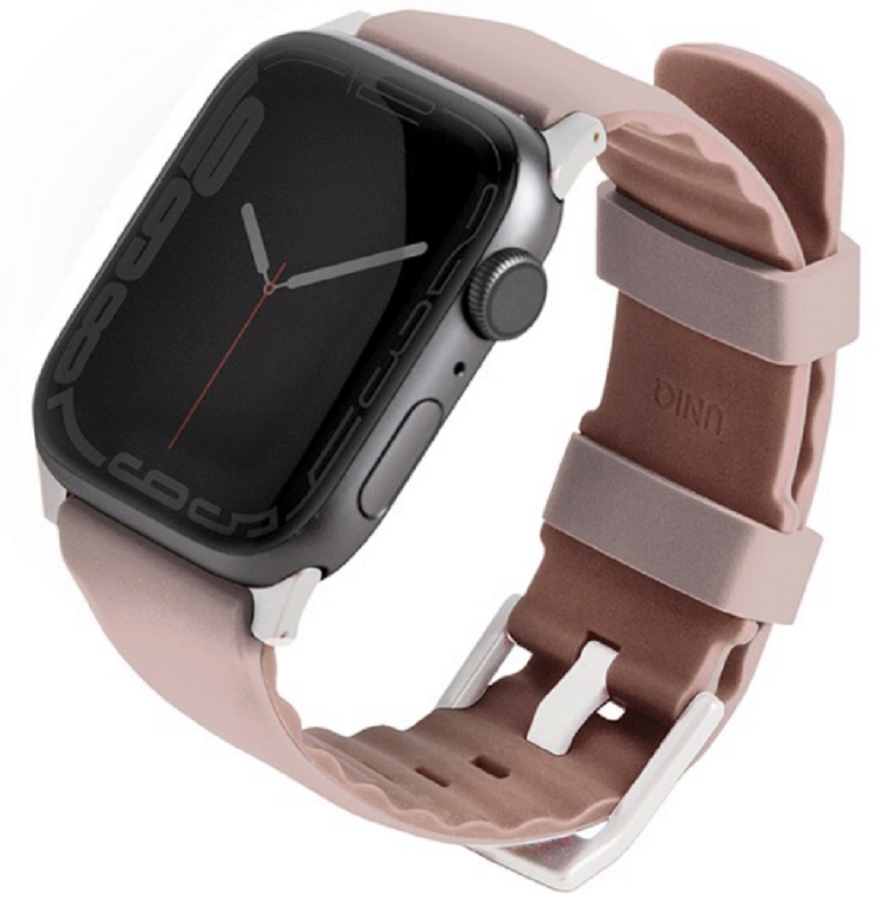 Uniq Linus Αδιάβροχο Λουράκι Premium Σιλικόνης Apple Watch SE/11/10/9/8/7/6/5/4 (42/41/40mm) - Pink