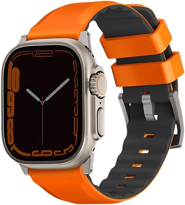 Uniq Linus Αδιάβροχο Λουράκι Premium Σιλικόνης Apple Watch Ultra/SE/11/10/9/8/7/6/5/4 (49/46/45/44mm) - Volt Orange