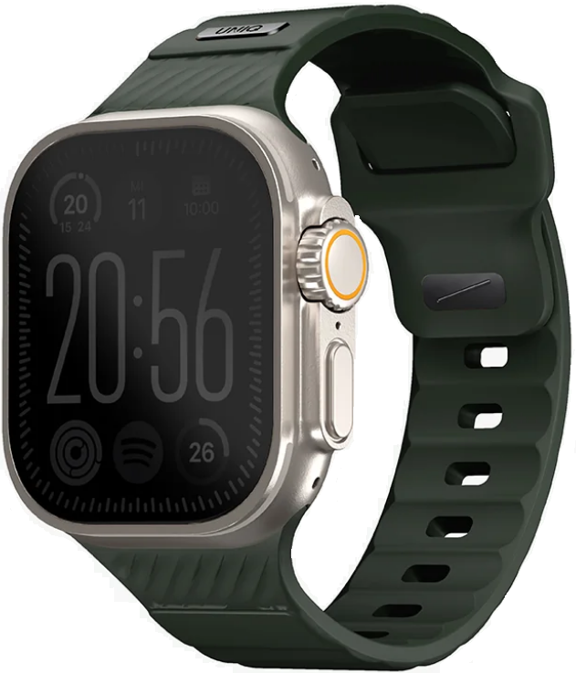 Uniq Stride - Ανθεκτικό Αδιάβροχο Λουράκι από Premium Καουτσούκ FKM - Apple Watch Ultra/SE/11/10/9/8/7/6/5/4 (49/46/45/44mm) - Green