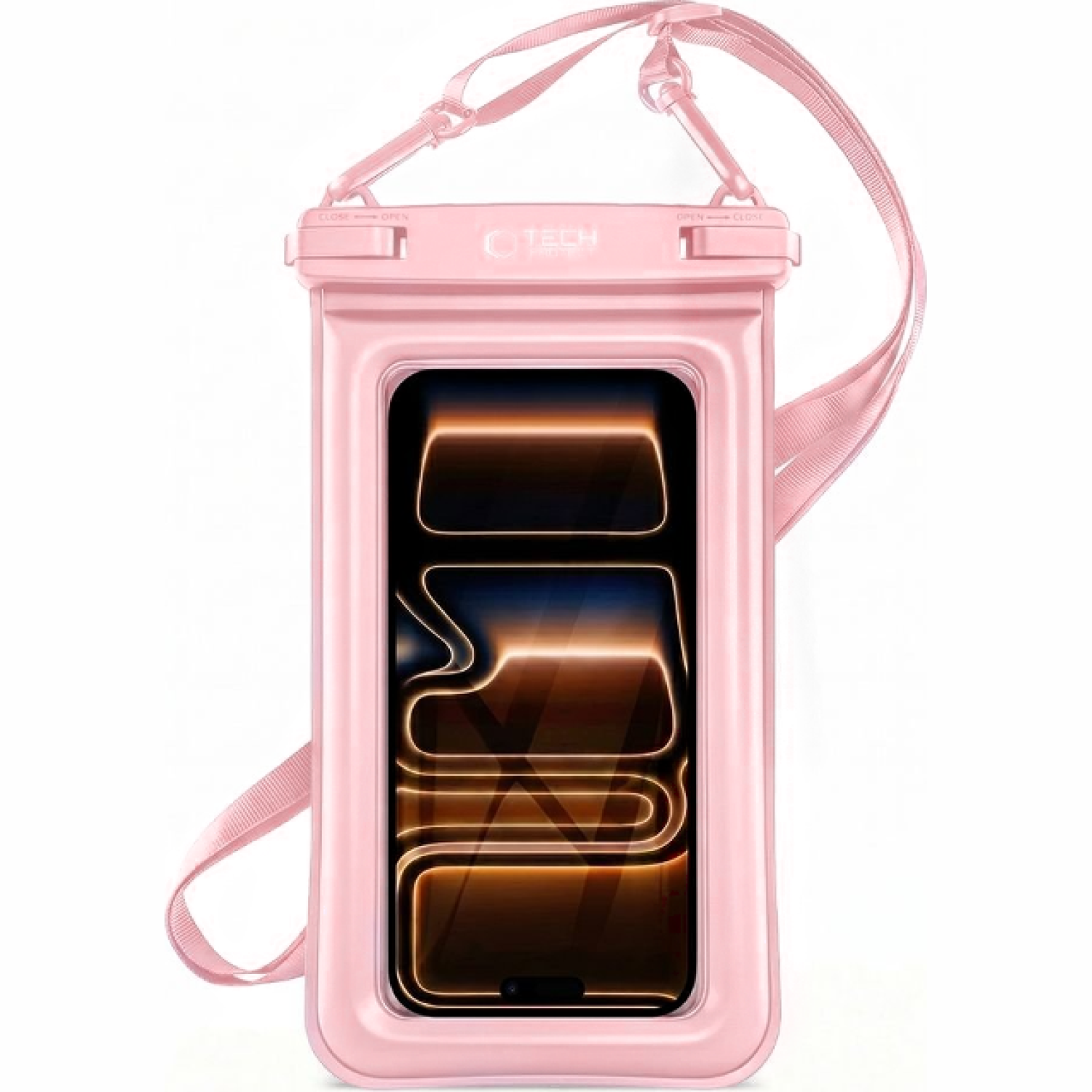 Universal Αδιάβροχη Θήκη Tech-Protect UWC7 Waterproof Floating Case για Smartphone έως 6.9'' IPX8 - Ροζ (5906302323951)