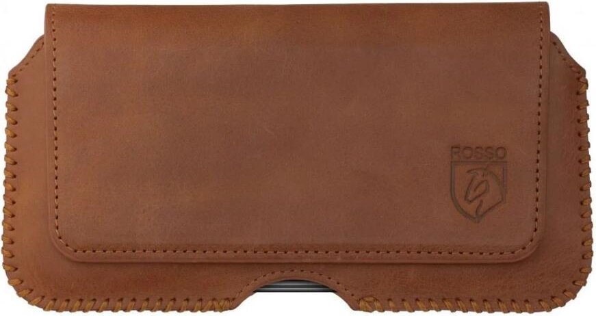 Universal Θήκη Rosso Deluxe Belt Case Δερμάτινη Ζώνης για Smartphones / Κινητά 18 x 9.5 cm Brown