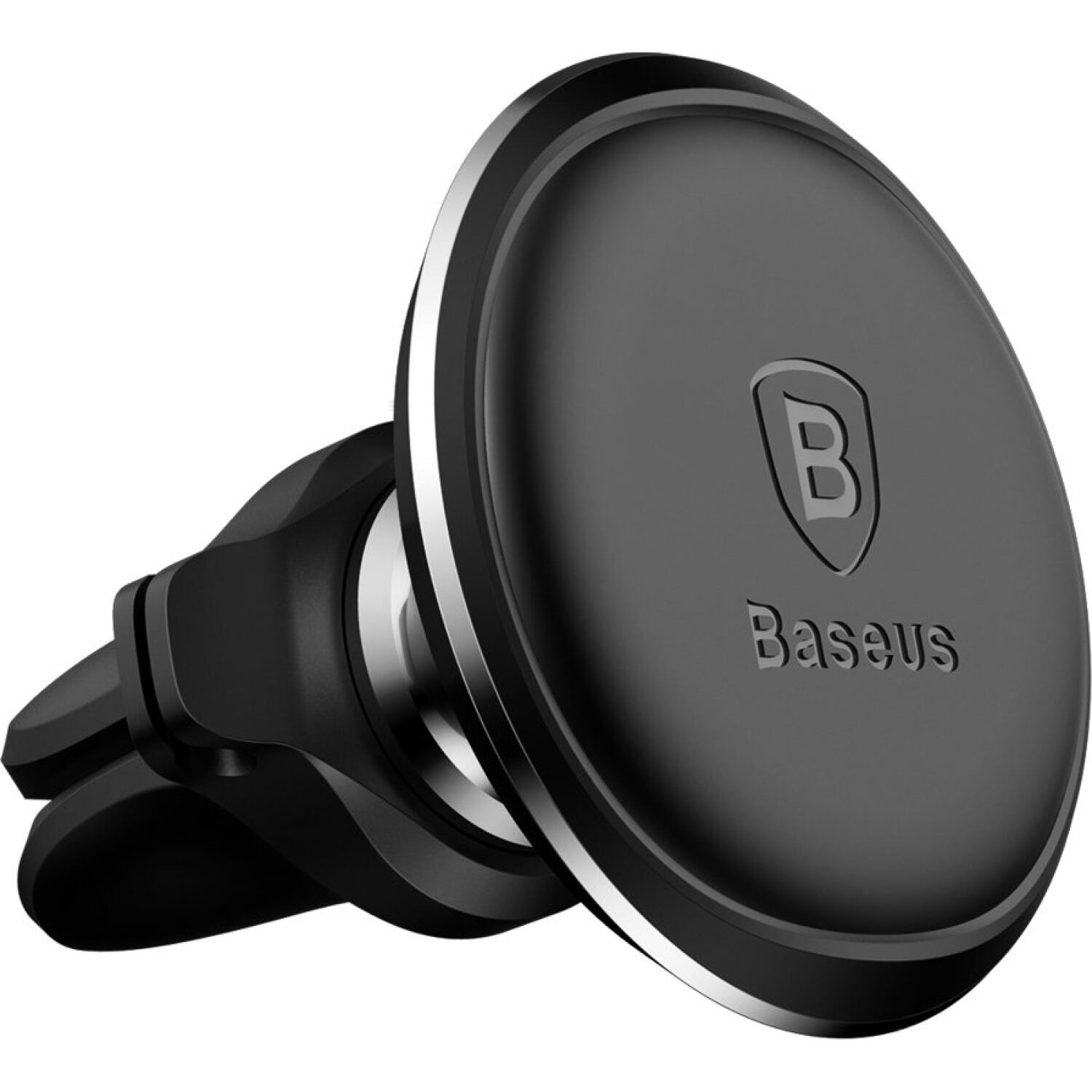 Βάση Κινητών Αυτοκινήτου Baseus Magnetic Car Mount Μαγνητική για Αεραγωγούς με Clip Καλωδίου - Cluster Black (C40141201113-00)