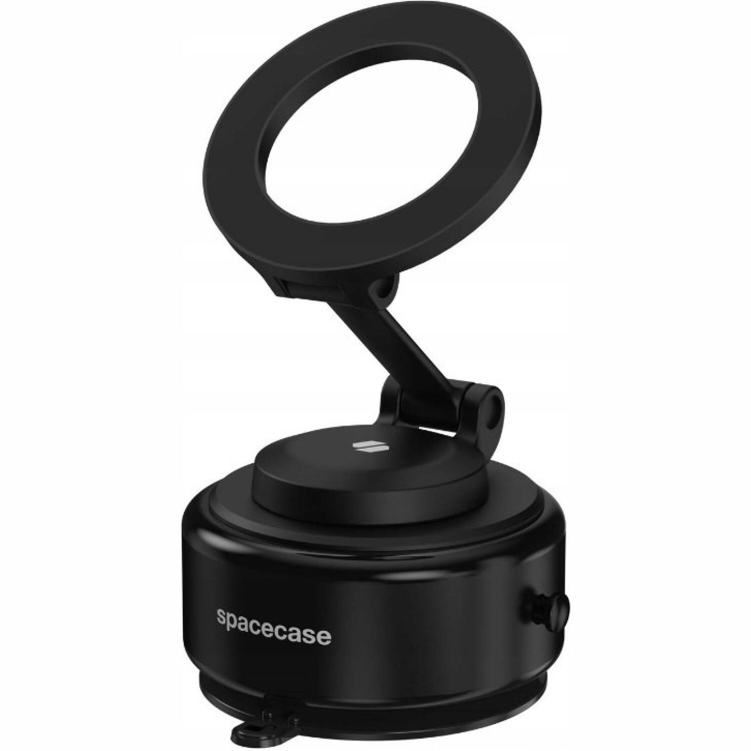 Βάση Κινητών Αυτοκινήτου Spacecase Vacuum Magnetic Mount MagAuto S2 με Βεντούζα & MagSafe για Παρμπρίζ και Λείες Επιφάνειες Black