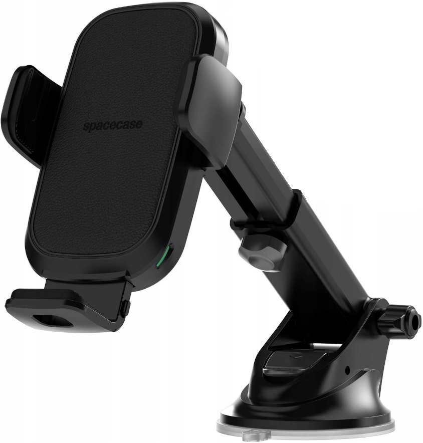 Βάση Κινητών Αυτοκινήτου Spacecase WM7B για Ταμπλό / Παρμπρίζ με Ασύρματη Φόρτιση Qi 15W Black