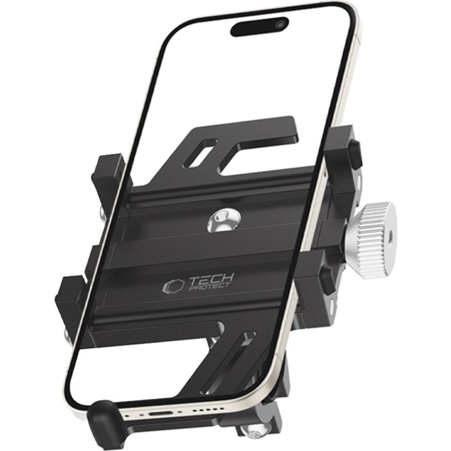 Βάση Κινητών Ποδηλάτου Tech-Protect V1 Μεταλλική για Τιμόνι Μηχανής / Scooter για Smartphones έως 6.7" Black 