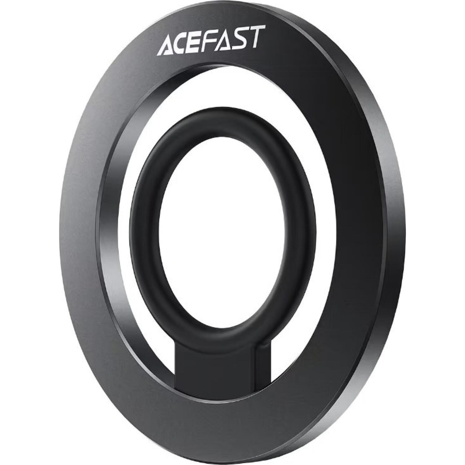 Βάση Στήριξης Acefast E35 Μαγνητικό MagSafe Phone Ring με Επιπλέον Αυτοκόλλητο Δακτύλιο MagSafe - Black (6974316285960)