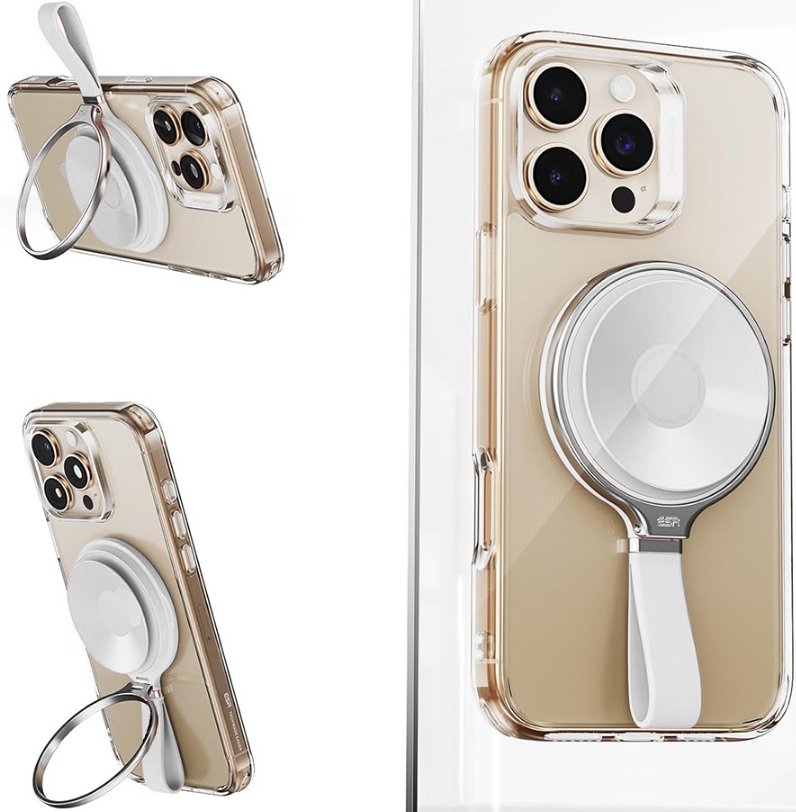 Βάση Στήριξης ESR HaloLock Suction Phone Mount Μαγνητική MagSafe με Βεντούζα / KickStand & Finger Holder White