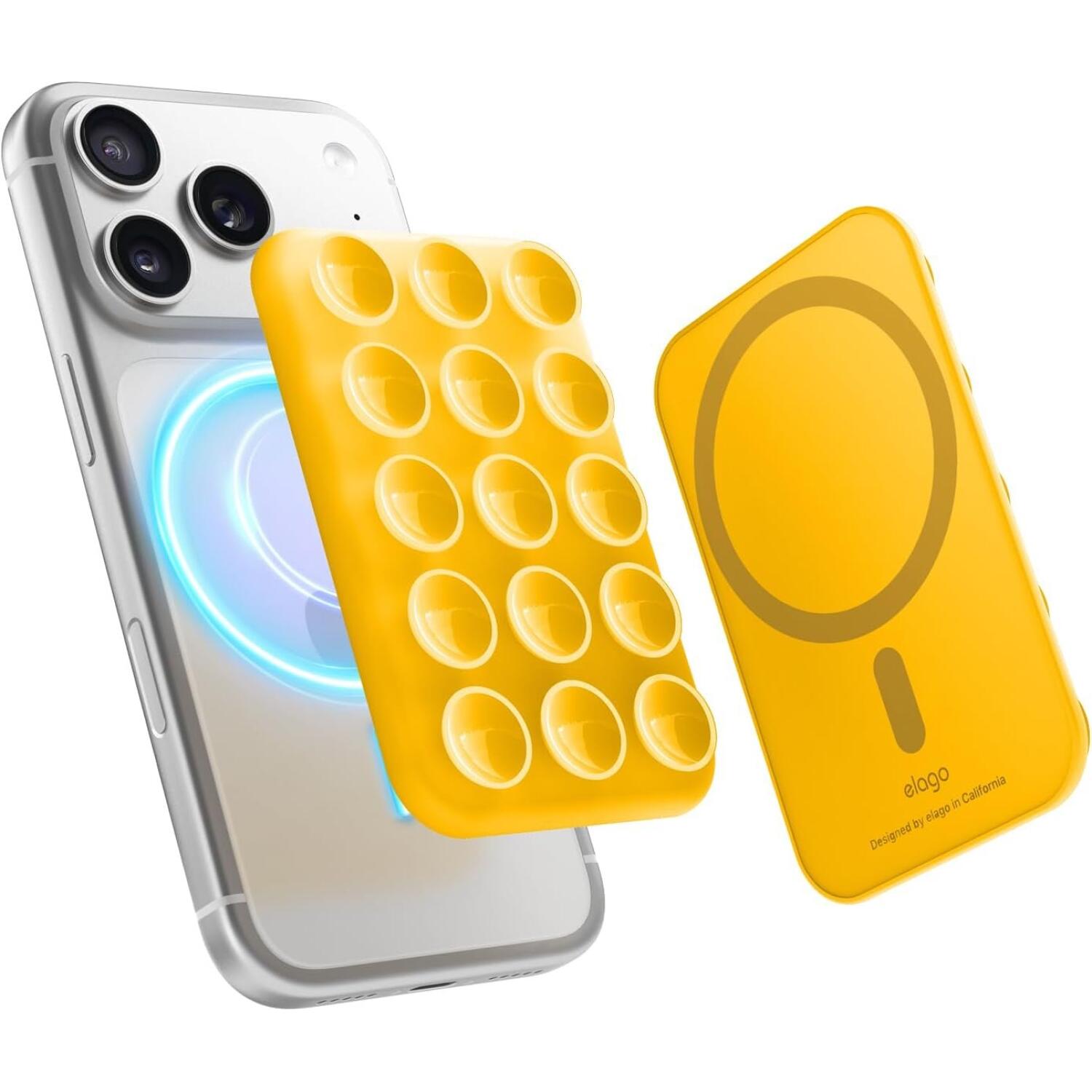 Βάση Στήριξης Elago Phone Mount για Κινητά / Smartphones με MagSafe & Βεντούζα από Σιλικόνη Sunshine