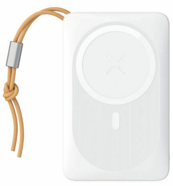 Veger MagOn Magnetic Wireless PowerBank με Ασύρματη Φόρτιση MagSafe 15W / 1 x USB-A / 1 x Type-C - 20W - 10000mAh - White