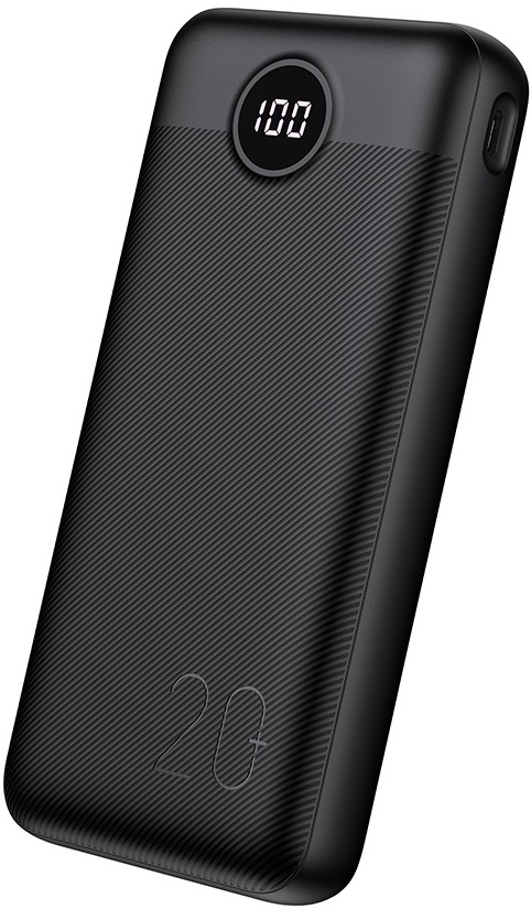 Veger PowerBank L20S με Ψηφιακή Οθόνη LED - Φορητή Μπαταρία Φόρτισης με 2 x USB-Α / 1 x Type-C - 20000mAh - 20W - Black