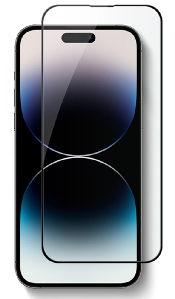 Vivid Full Face Tempered Glass - Αντιχαρακτικό Γυαλί Οθόνης Apple iPhone 14 Pro Max - Black (VITEMP298BK)