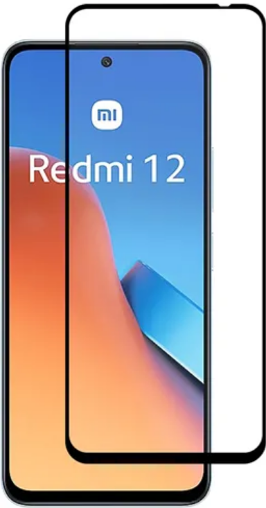 Vivid Full Face Tempered Glass - Αντιχαρακτικό Γυαλί Οθόνης Xiaomi Redmi 12 - Black (VITEMP319BK)