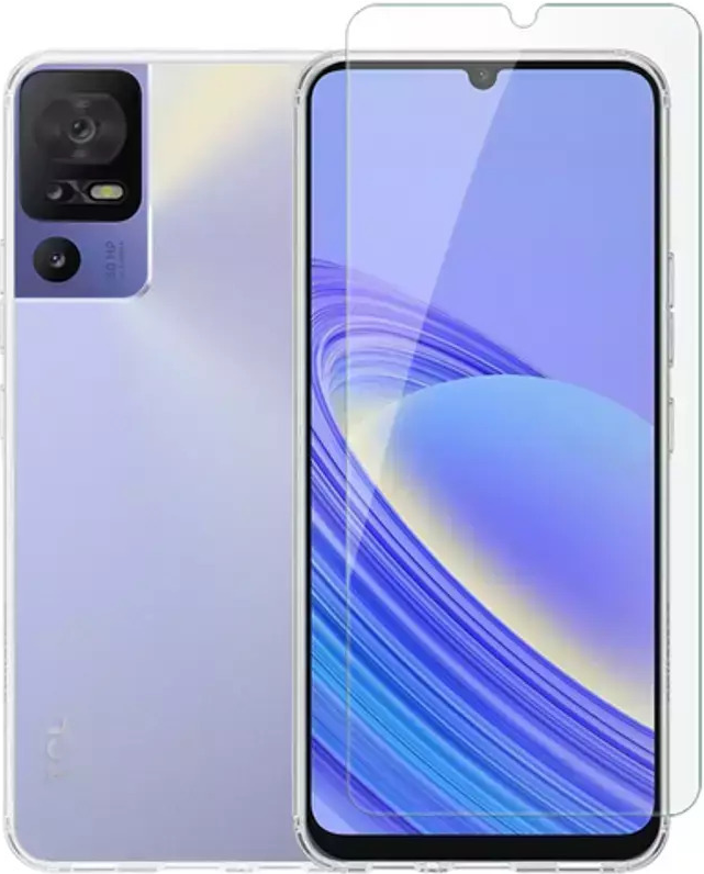 Vivid Σετ Διάφανη Θήκη Σιλικόνης & Tempered Glass - TCL 40 SE - Transparent