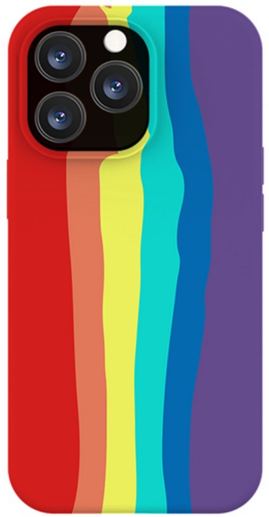 Vivid Silicone Cover - Θήκη Σιλικόνης Apple iPhone 13 Pro - Rainbow
