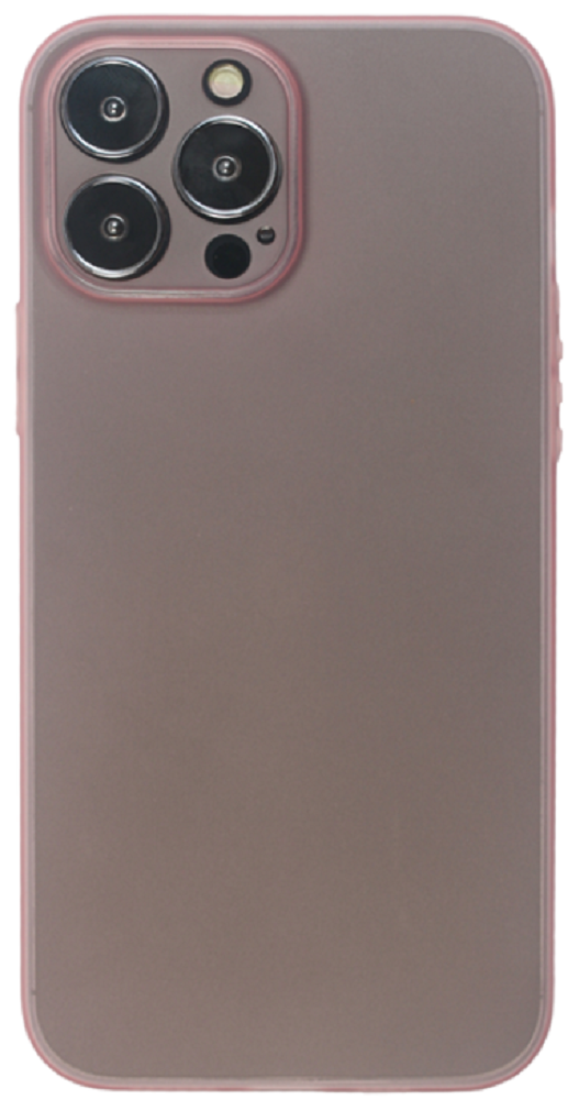 Vivid Θήκη Σιλικόνης Slim Apple iPhone 13 Pro Max - Transparent / Pink (VISLIM198PK)