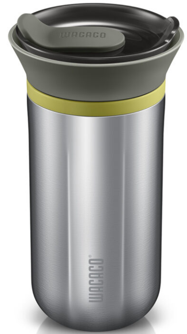 Wacaco Cuppamoka - Φορητή Μηχανή Χειρός Καφέ Φίλτρου / Κούπα από Ανοξείδωτο Ατσάλι - Silver