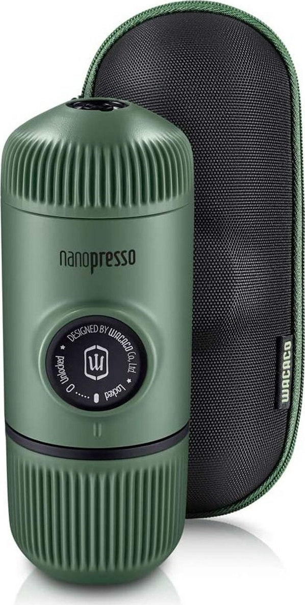 Wacaco Nanopresso Elements - Φορητή Μηχανή Χειρός Espresso με Θήκη - Moss Green
