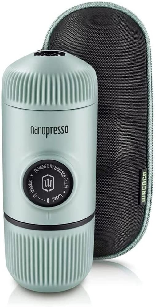 Wacaco Nanopresso Elements - Φορητή Μηχανή Χειρός Espresso με Θήκη - Arctic Blue