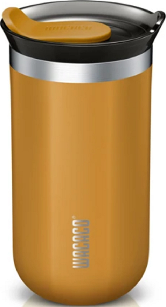 Θερμός Wacaco Octaroma Lungo Travel Mug από Ανοξείδωτο Ατσάλι BPA Free 300ml Amber Yellow