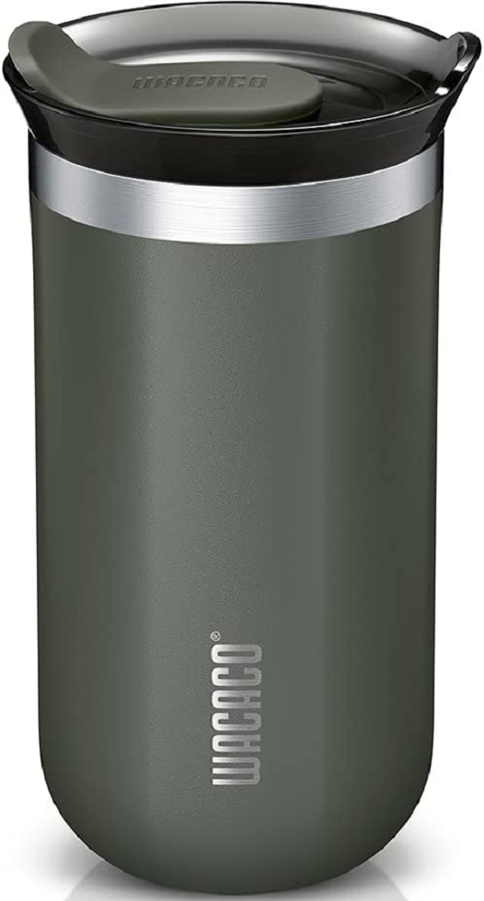 Wacaco Octaroma Lungo Travel Mug - Θερμός από Ανοξείδωτο Ατσάλι - BPA Free - 300ml - Dim Grey