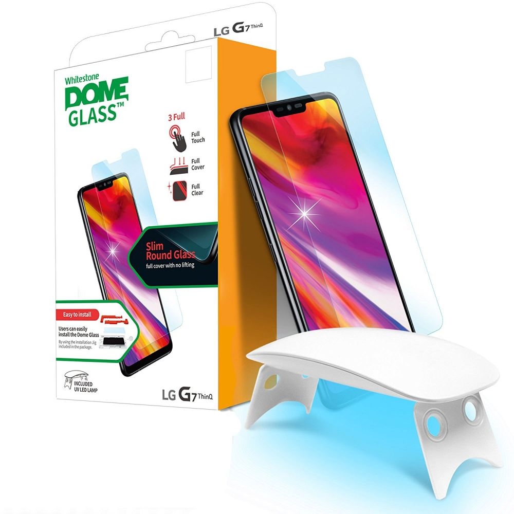 Whitestone Dome Glass - Liquid Optical Clear Adhesive & Installation Kit - Σύστημα προστασίας οθόνης LG G7 ThinQ