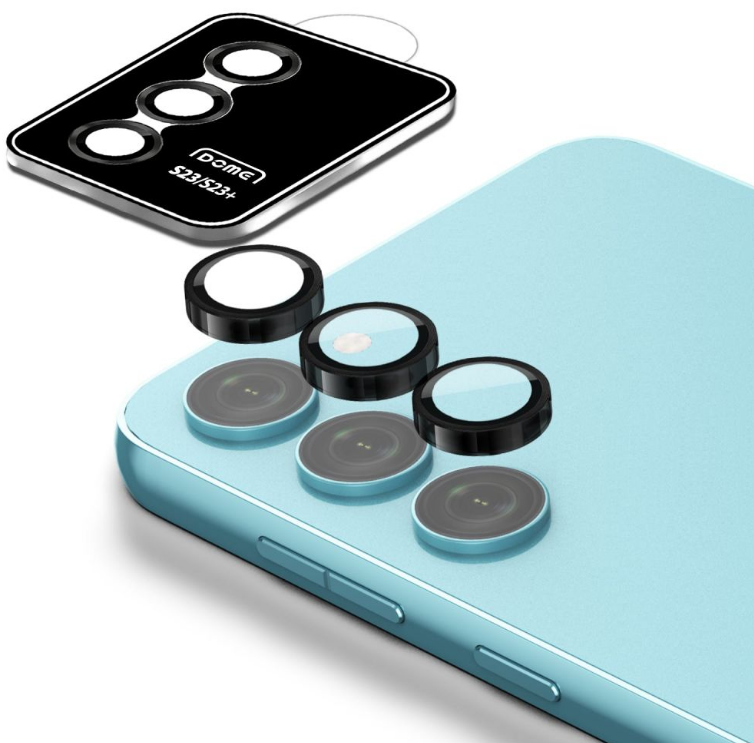 Whitestone Dome Glass EZ Camera Lens Protector Ring - Αντιχαρακτικό Προστατευτικό Γυαλί για Φακό Κάμερας Samsung Galaxy S23 / S23 Plus