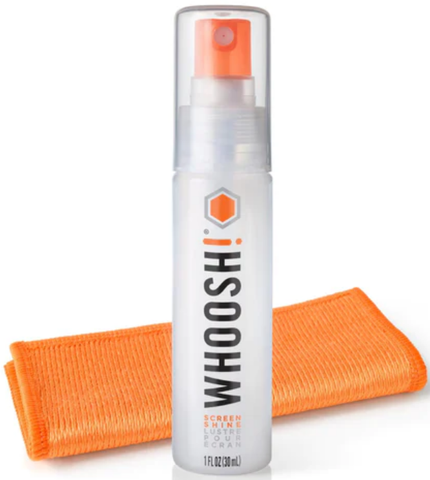 Whoosh! Screen Shine Go - Σετ Καθαρισμού Οθόνης με Υγρό Σπρέι και Αντιμικροβιακό Πανί από Μικροΐνες - 30ml