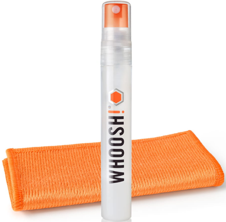 Whoosh! Screen Shine Pocket - Σετ Καθαρισμού Οθόνης με Υγρό Σπρέι και Αντιμικροβιακό Πανί από Μικροΐνες - 8ml 