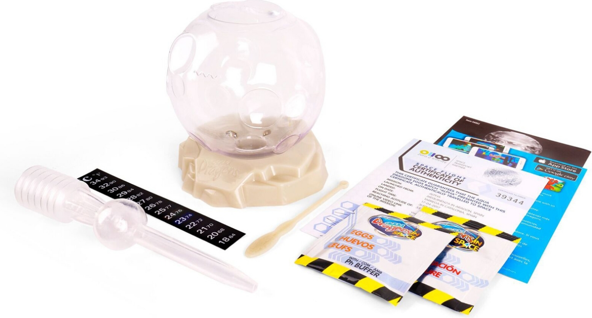 Aqua Dragons in Space Live Astro Pets - Εκπαιδευτικό Παιχνίδι Ενυδρείο σε Σχήμα Αστεροειδούς / Deluxe Βιότοπος με Φωτισμό LED