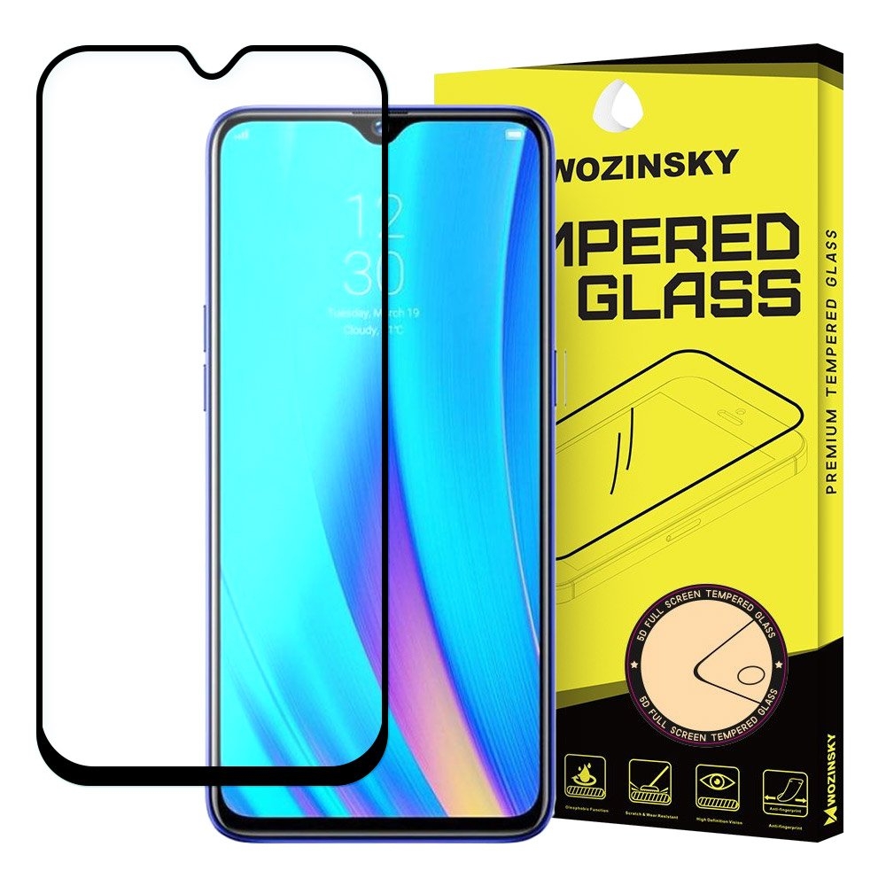 Wozinsky Tempered Glass - Fullface Αντιχαρακτικό Γυαλί Οθόνης Realme 3 Pro - Black