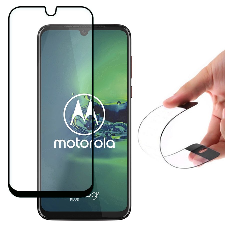Wozinsky Tempered Glass - Fullface Αντιχαρακτικό Γυαλί Οθόνης Motorola Moto G8 Plus - Black