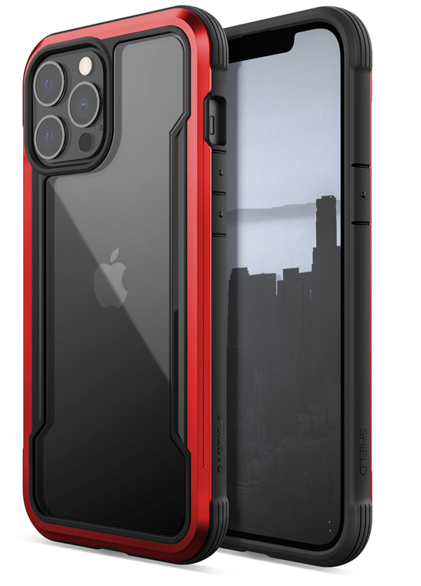 X-Doria Raptic Shield Pro Ανθεκτική Αντιμικροβιακή Θήκη Apple iPhone 13 Pro Max - Red
