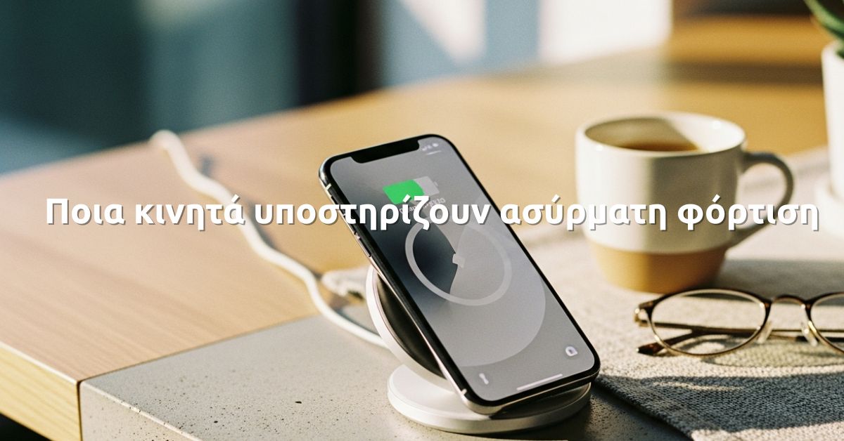 Ποια κινητά υποστηρίζουν ασύρματη φόρτιση