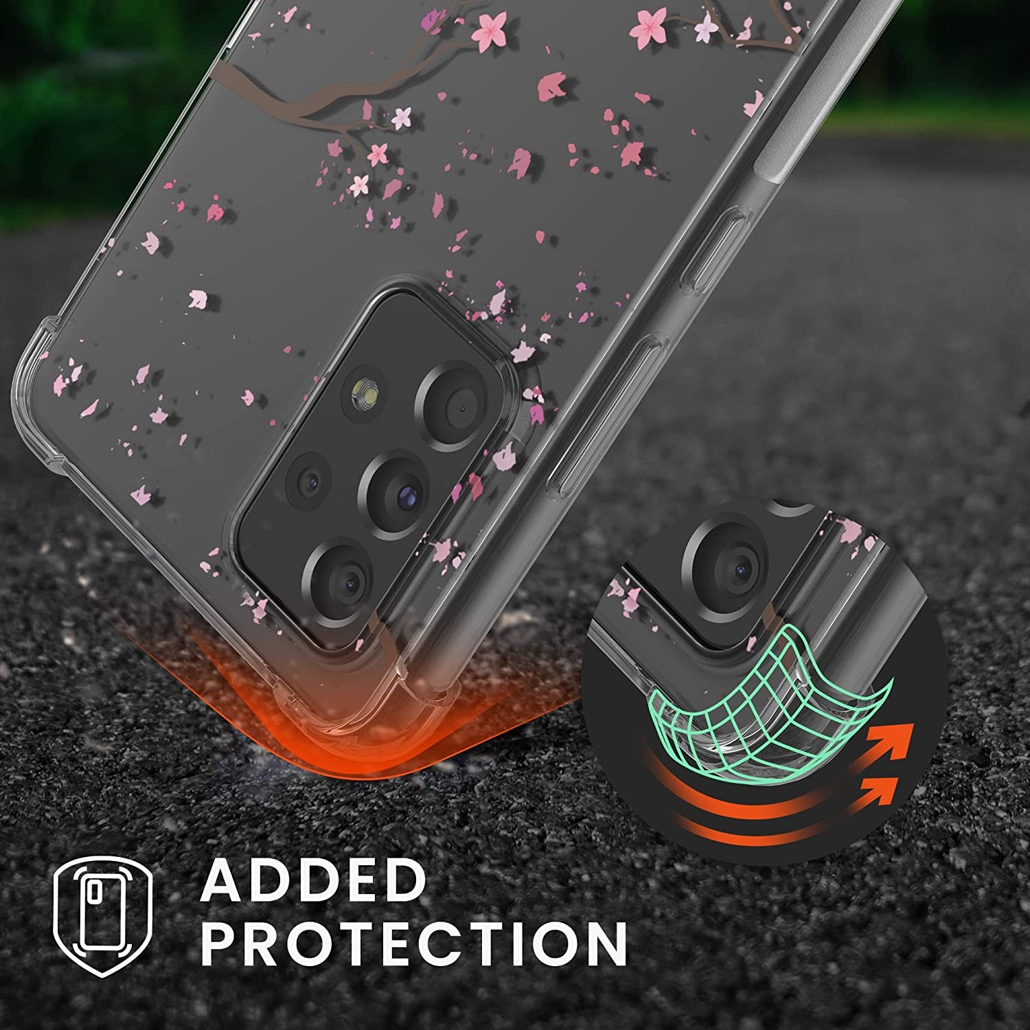 kw-mobile-diafani-thiki-silikonis-me-louraki-laimou-samsung-galaxy-a53-5g-transparent-cherry-blossoms-pink-dark-brown-1.jpg