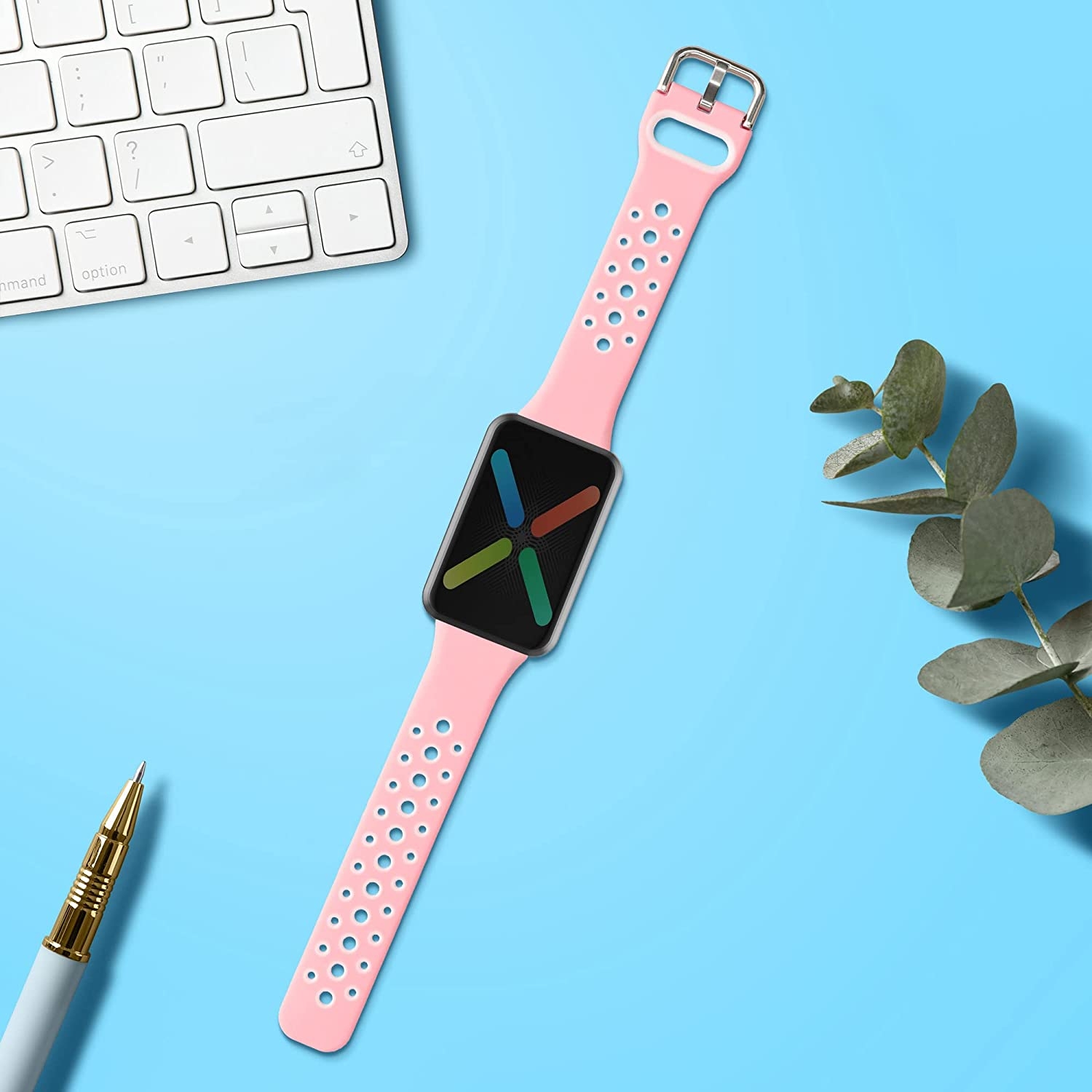 kw-louraki-silikonis-oppo-watch-free-grapefruit-pink-white-1.jpg