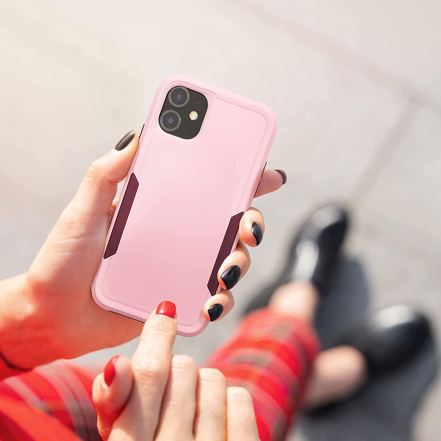 kw-mobile-shockproof-hybrid-skliri-thiki-me-tpu-apple-iphone-11-dusty-pink-dark-red-4_1.jpg
