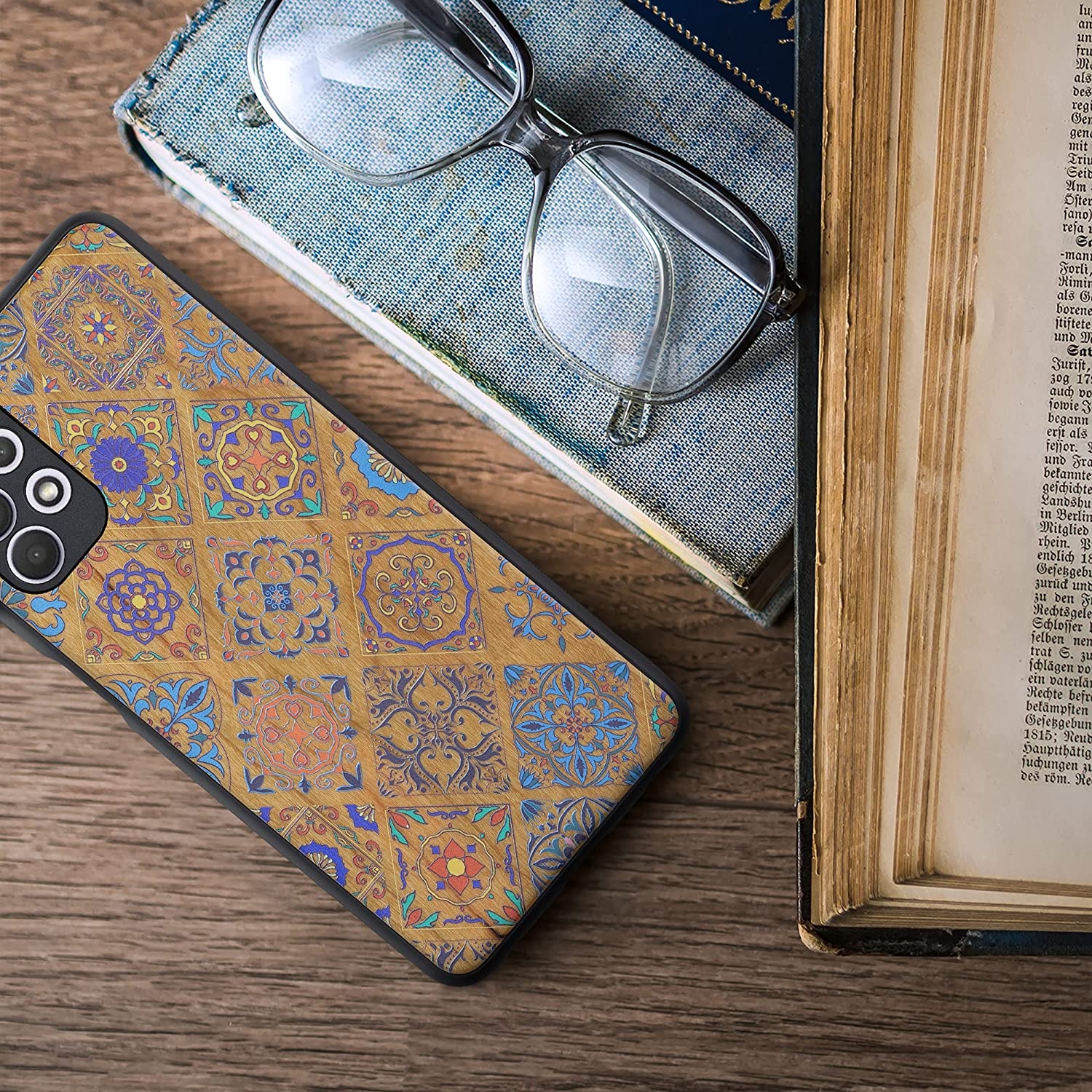 kw-mobile-skliri-ksilini-thiki-me-tpu-bumper-samsung-galaxy-a-32-5g-cherrywood-wood-moroccan-tiles-multicolor-brown-2.jpg