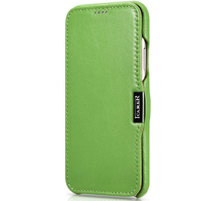 thiki-apple-iphone-x-xs-icarer-luxury-series-side-open-dermatini-green.png