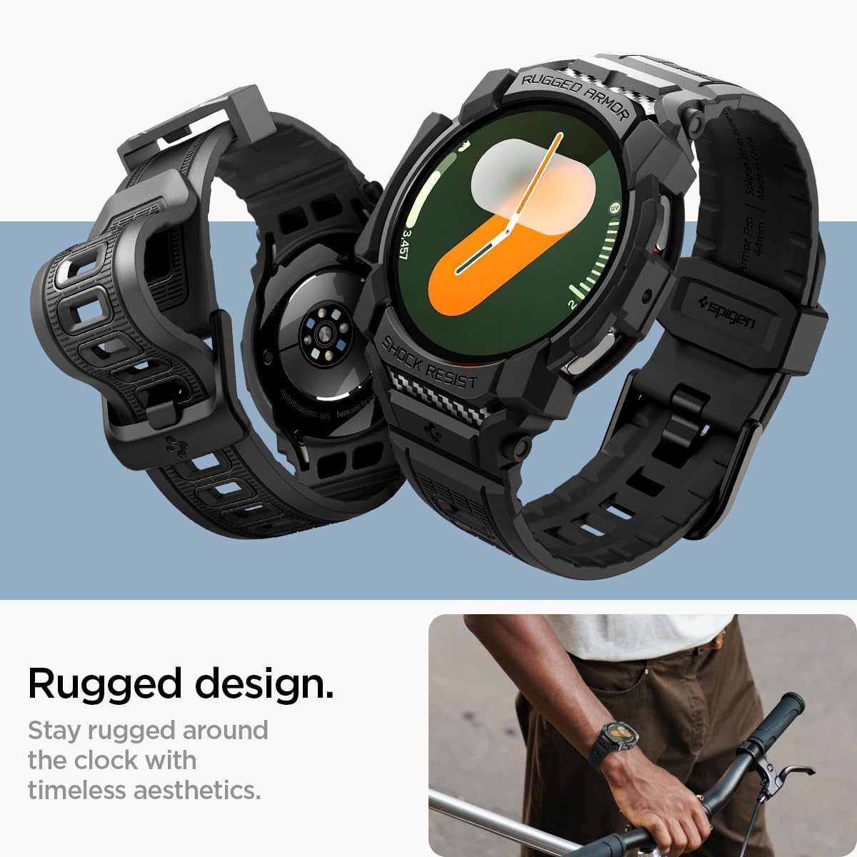 thiki-samsung-galaxy-watch-7-44mm-spigen-rugged-armor-pro-unibody-silikonis-matte-black-14.jpg